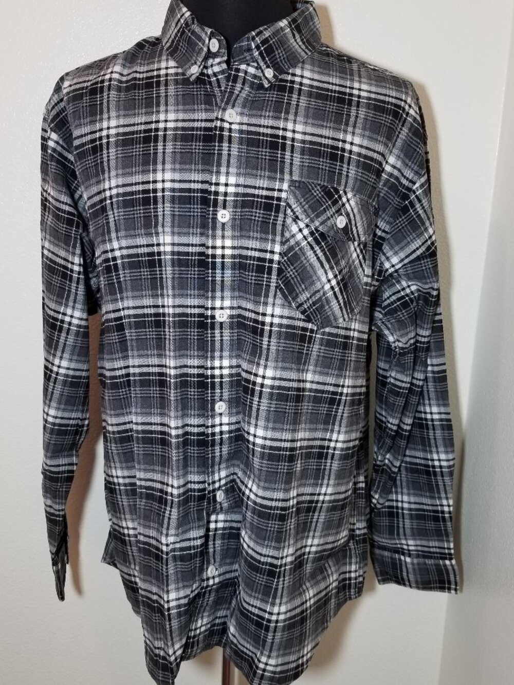 Duluth Trading Mens XL Plaid Long Sleeve Button Up Shirt Outdoor Rancher Street